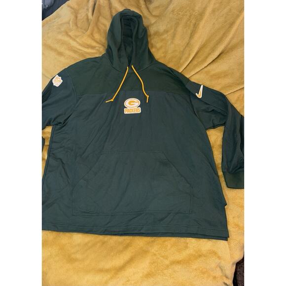 Men’s Nike Green Bay Packers Sideline Jersey Pullover Hoodie Size XXL - Picture 1 of 8